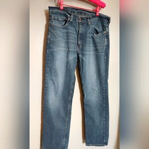 LEVI'S 559 JEANS MEN'S RELAXED FIT STRAIGHT LEG W36 L32 MID BLUE STRAUSS LEVB126